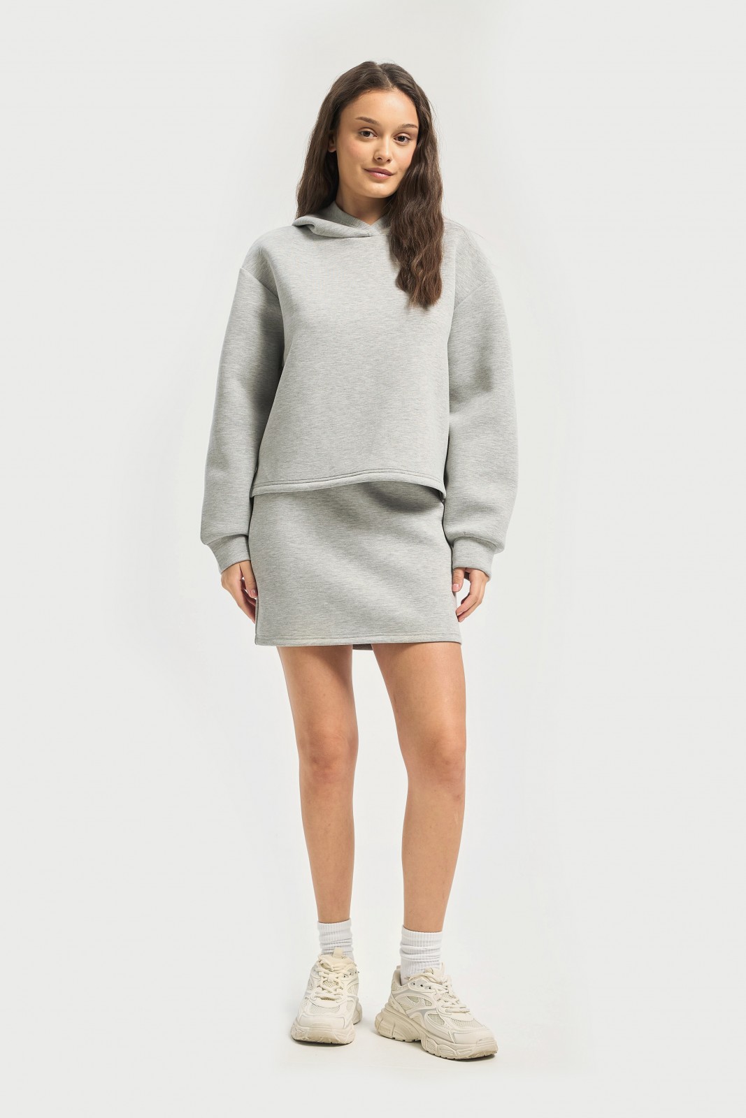 Трикотажный худи с капюшоном