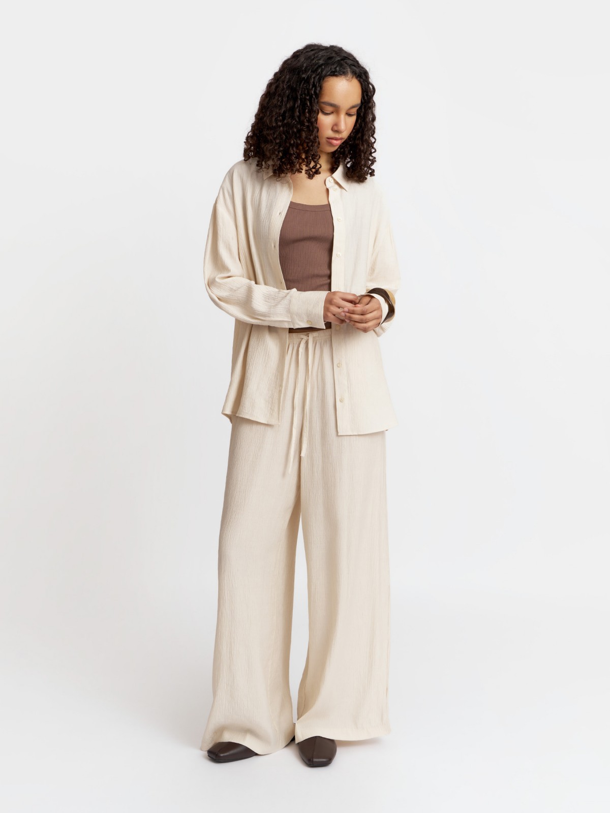 Блузка с  длинными рукавами