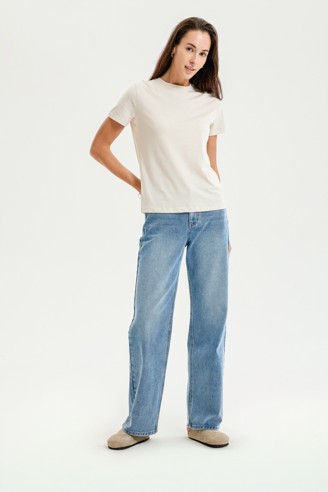 Футболка из хлопка однотонная