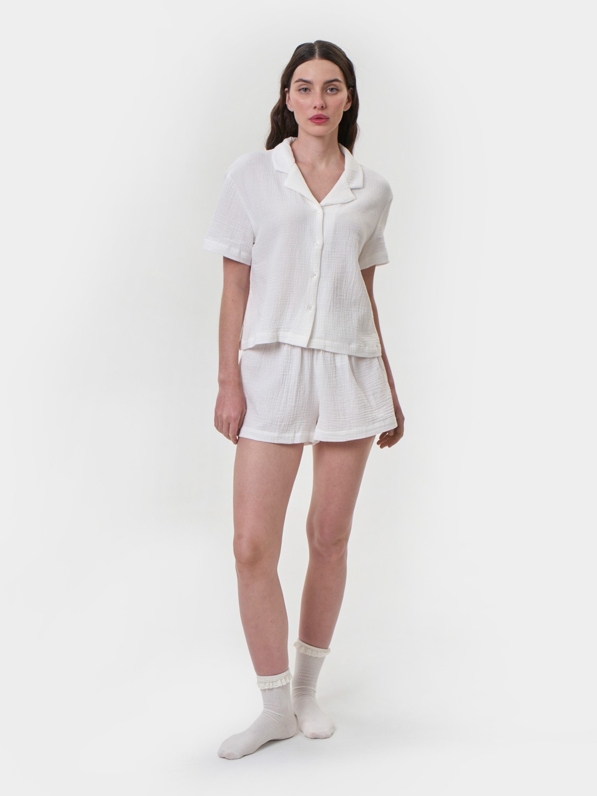 Блузка с короткими рукавами