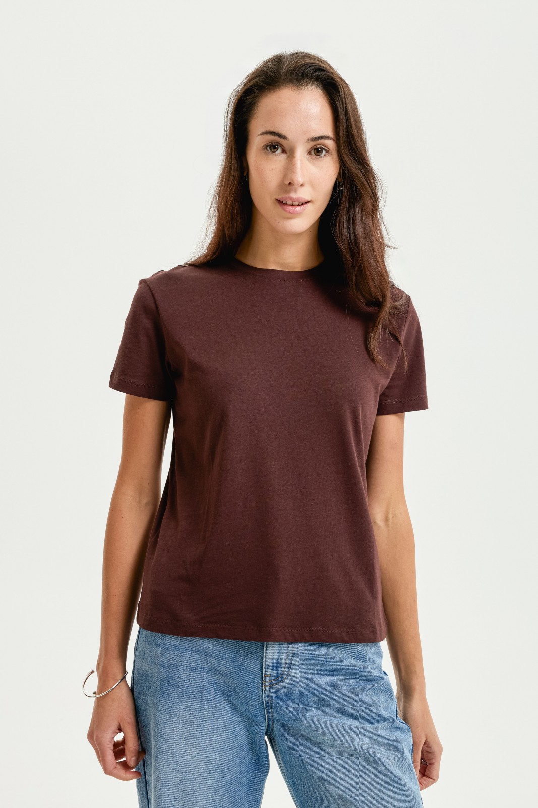 Футболка из хлопка однотонная