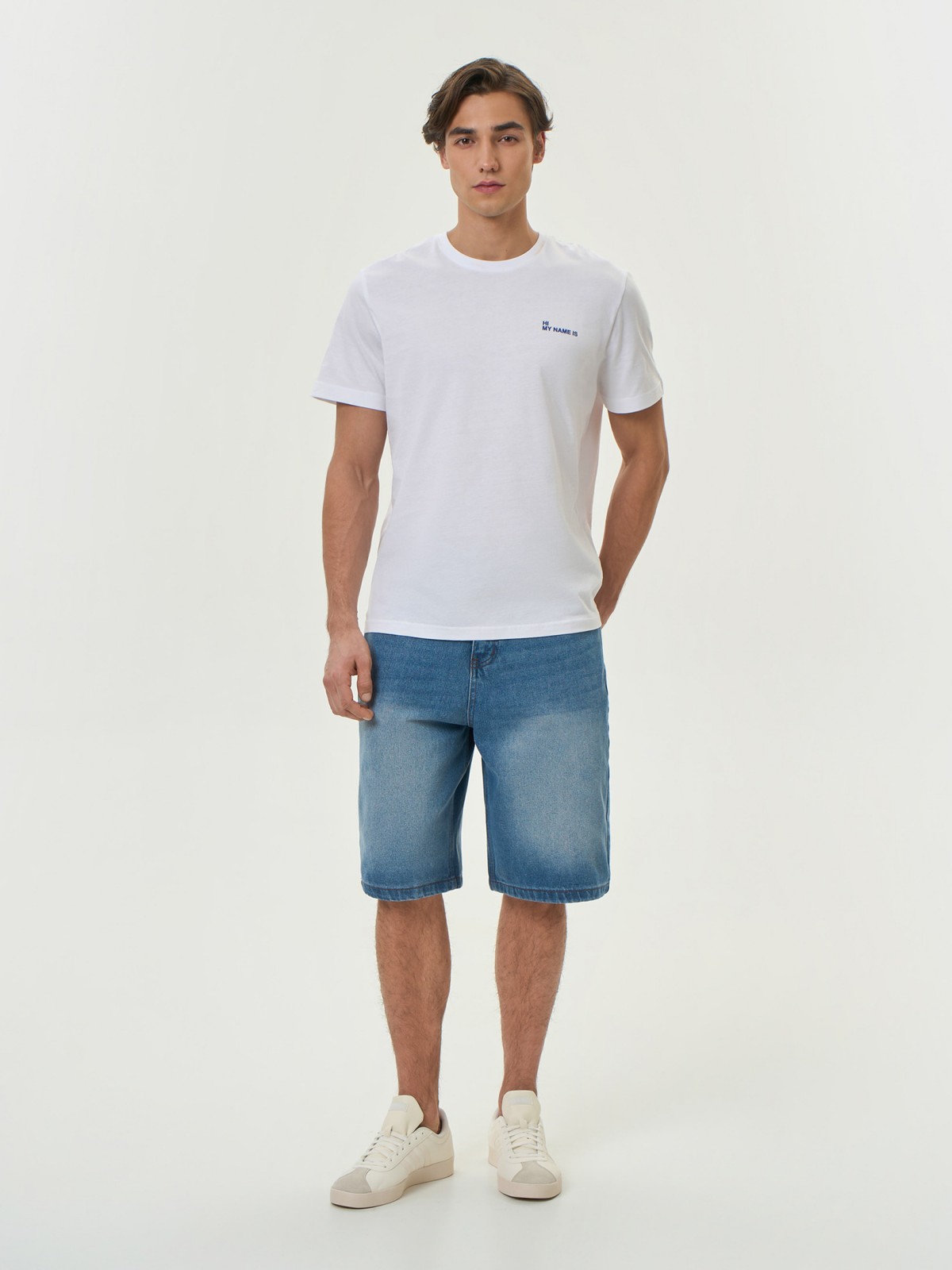 Брюки джинсовые короткие