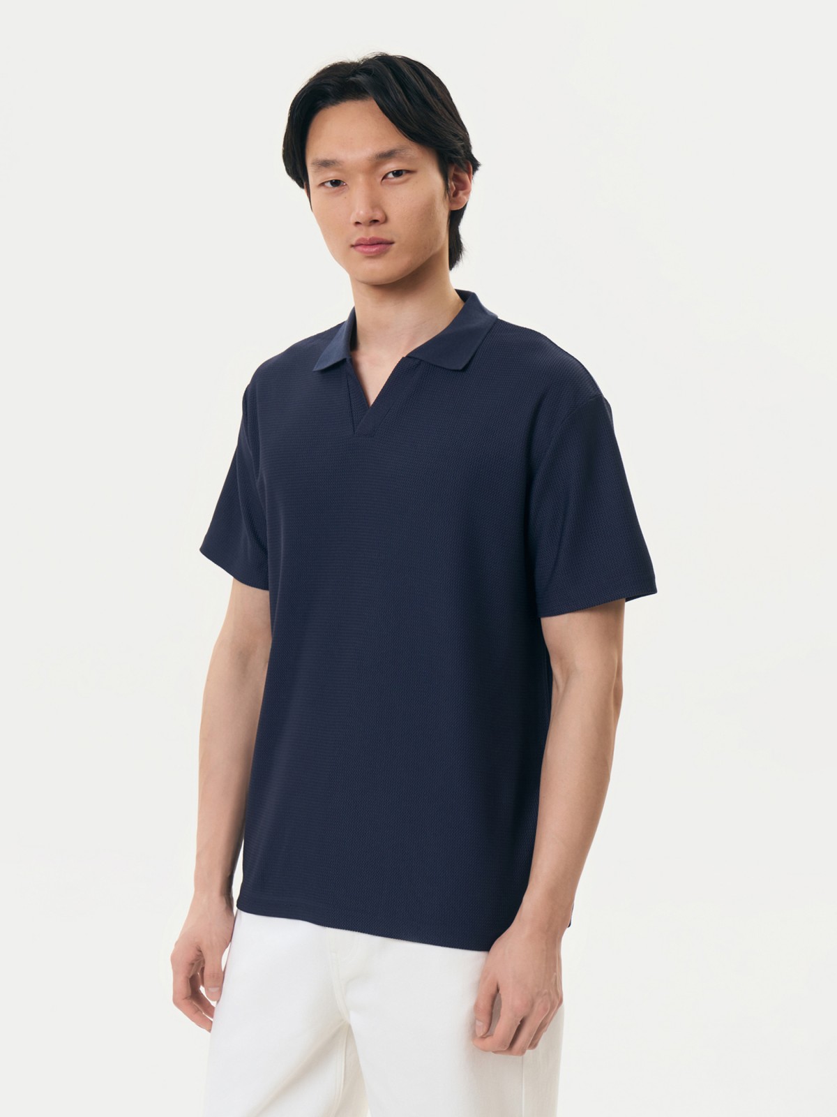 Футболка поло иоднотонная