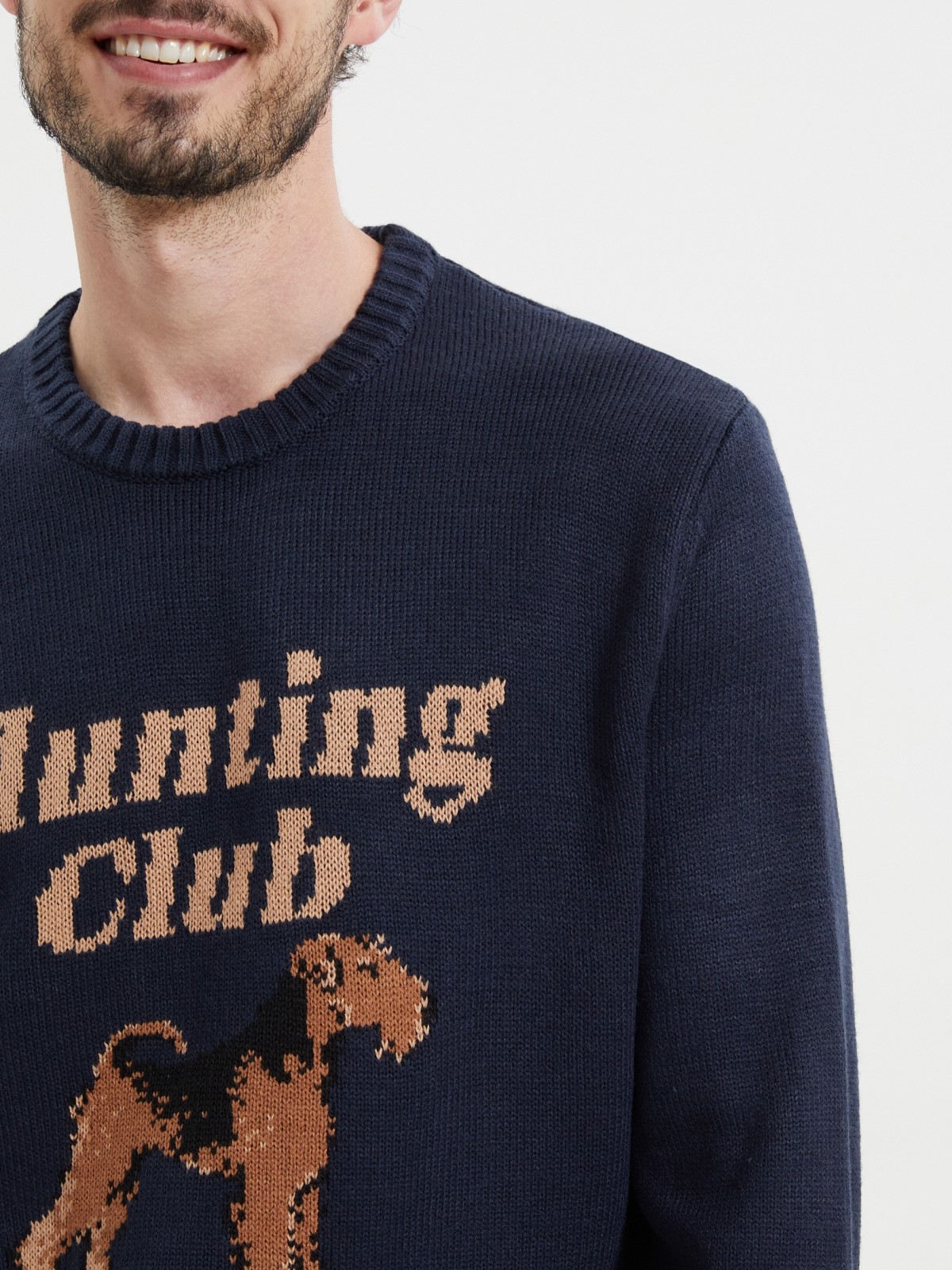 Вязаный джемпер из акрила с узором