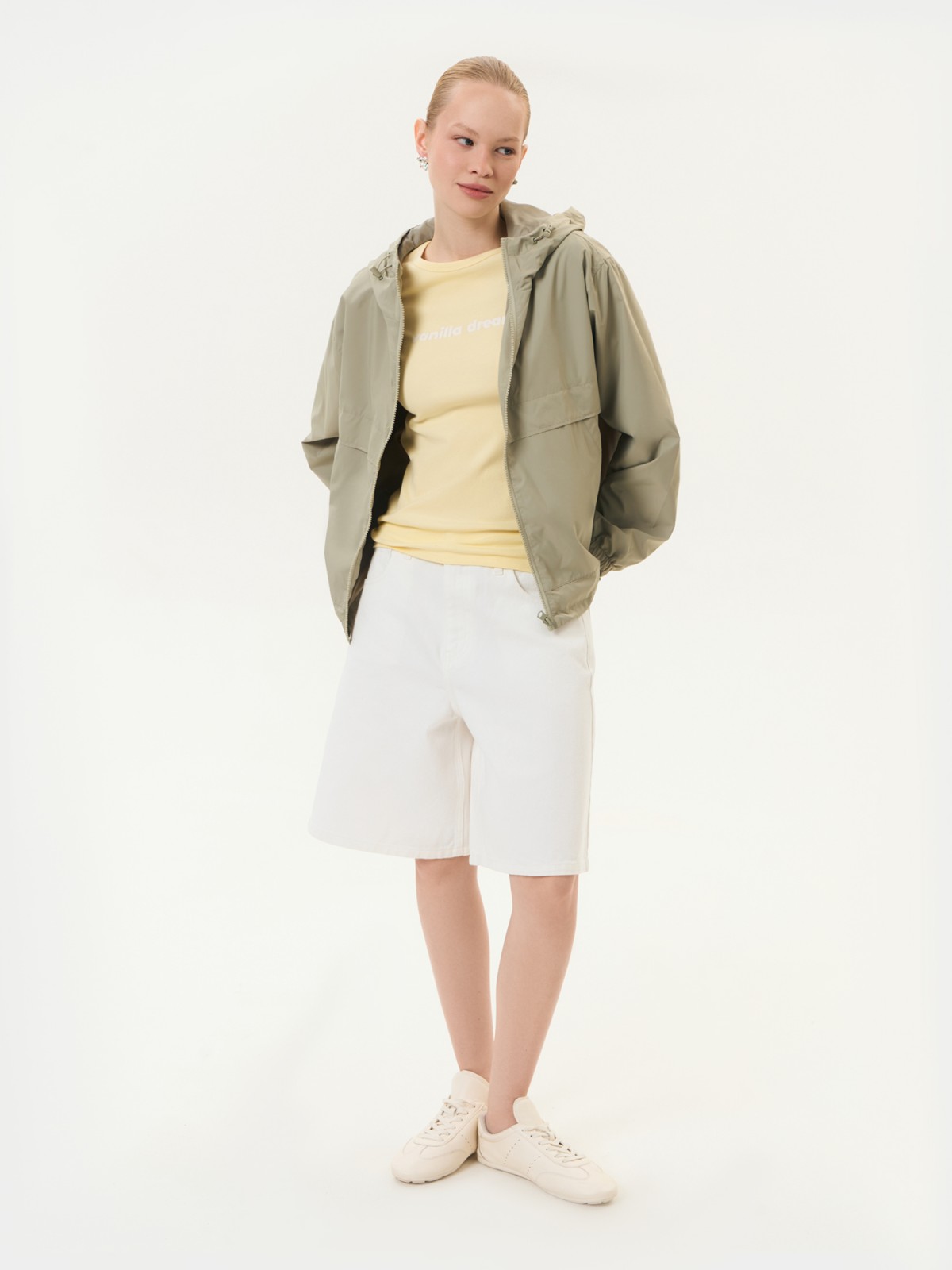 Брюки джинсовые короткие