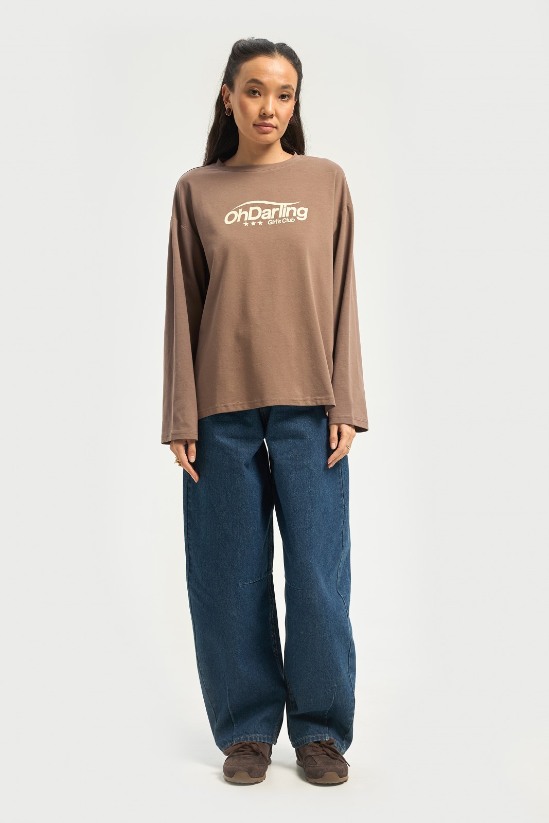 Джинсы силуэта Barrel