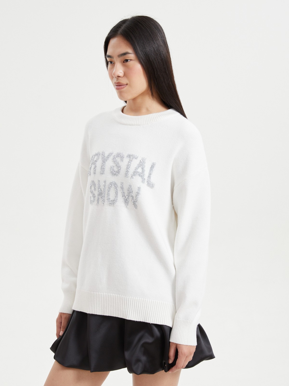 Вязаный джемпер с люрексом