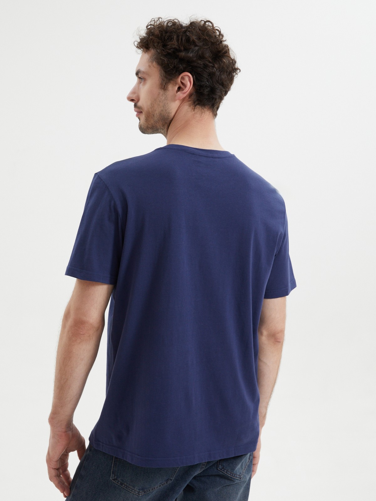 Новогодняя футболка из хлопка с принтом