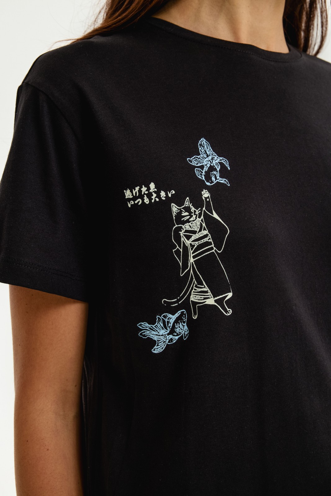 Футболка из хлопка с принтом