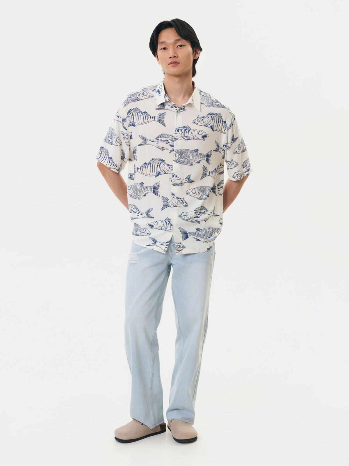 Рубашка с  короткими рукавами