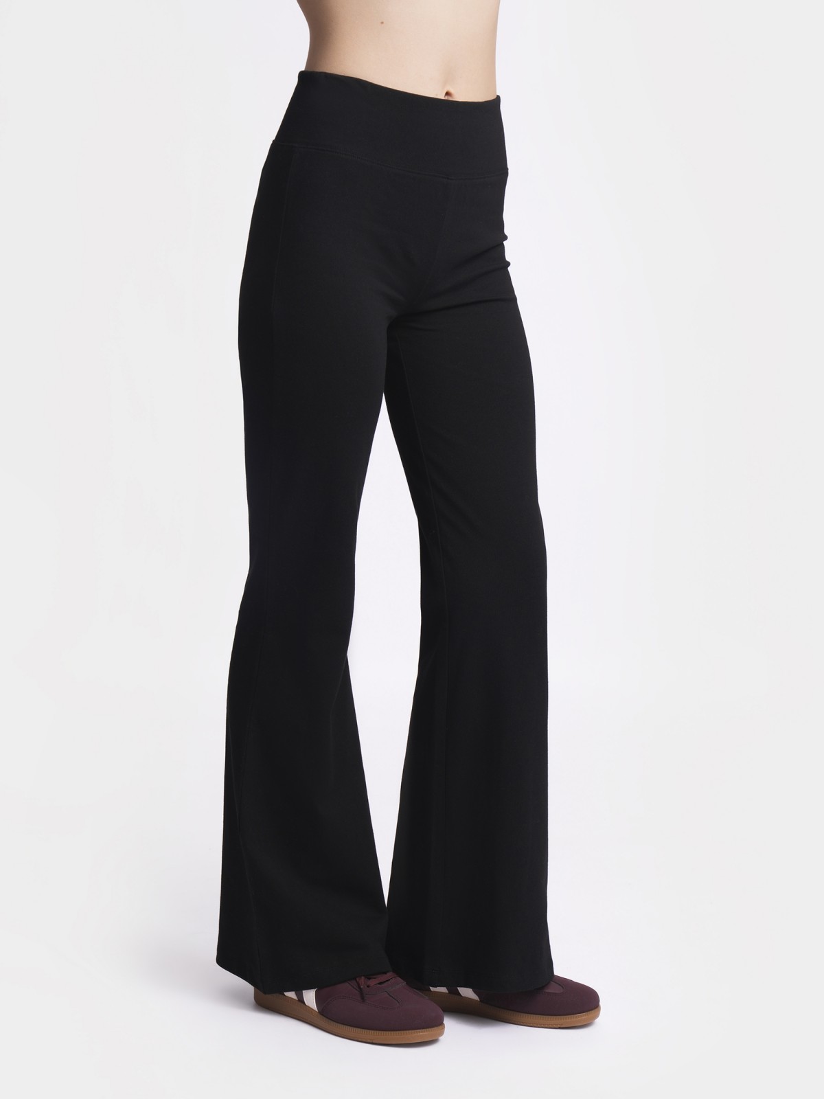 Трикотажные легинсы Bootcut