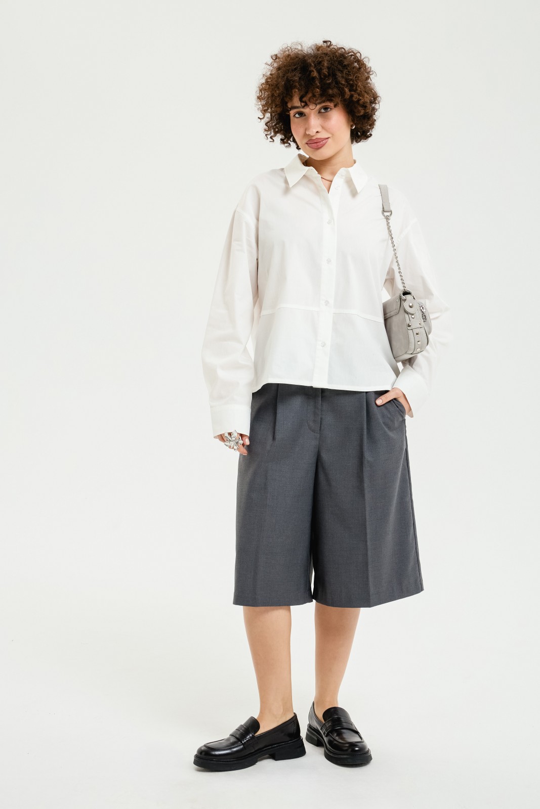 Свободная рубашка из хлопка