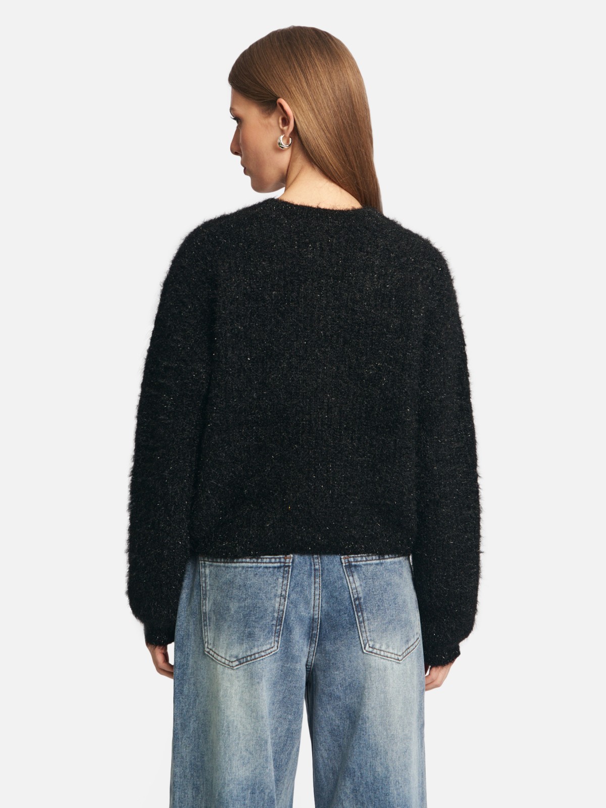 Вязаный джемпер с люрексом