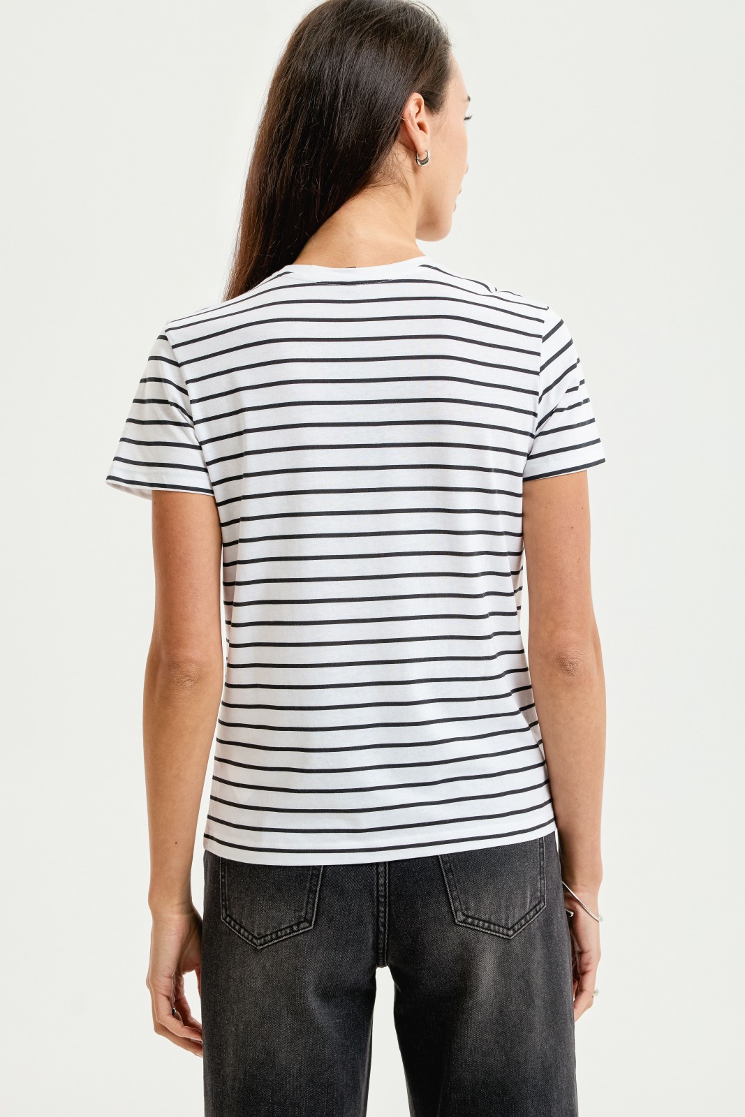 Футболка из хлопка в полоску