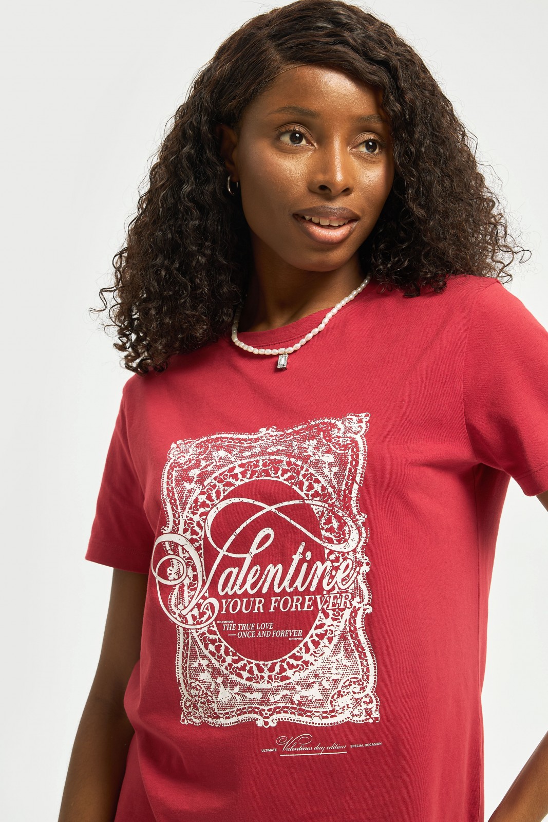 Футболка из хлопка с принтом