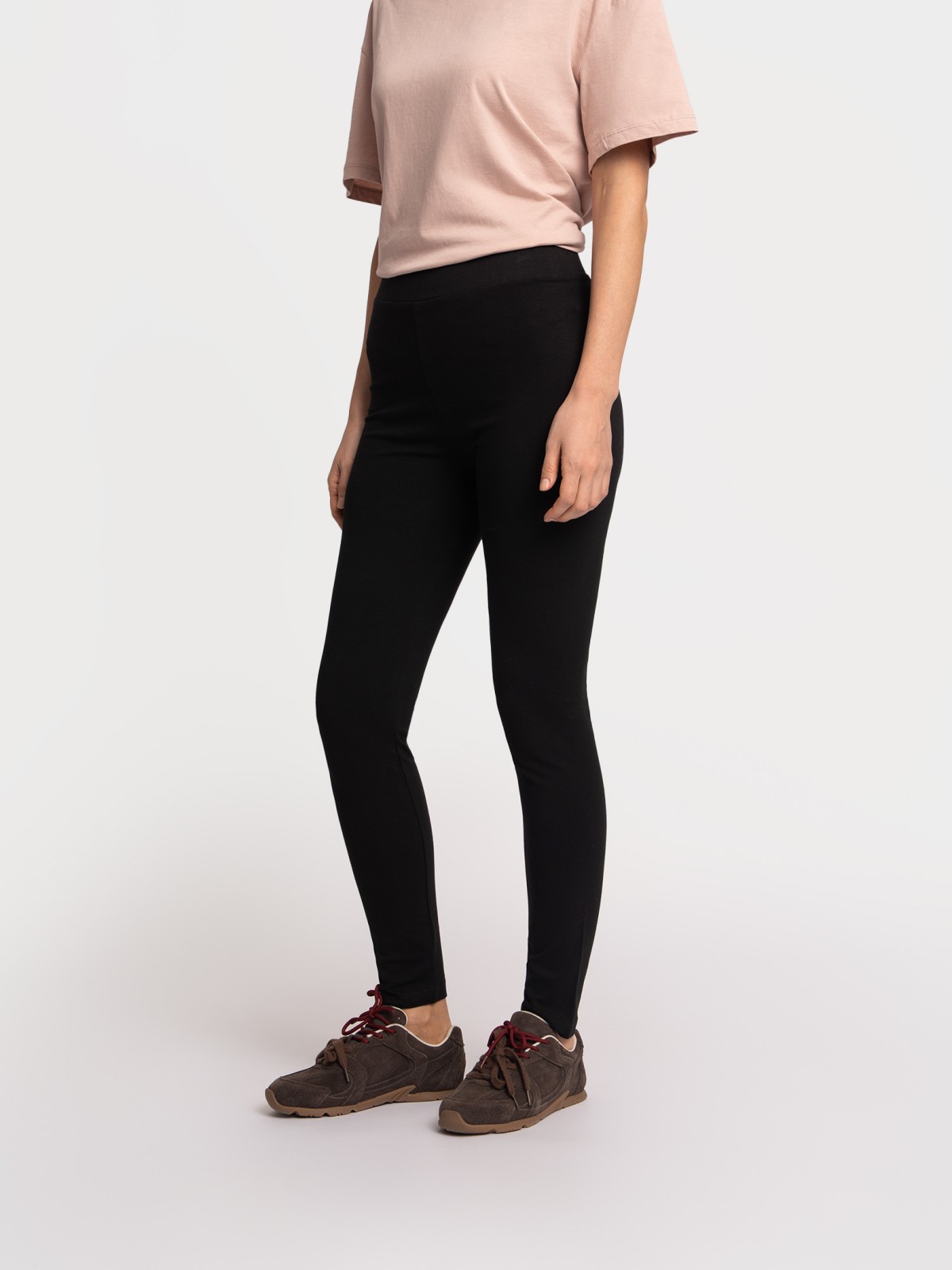 Трикотажные легинсы из хлопка