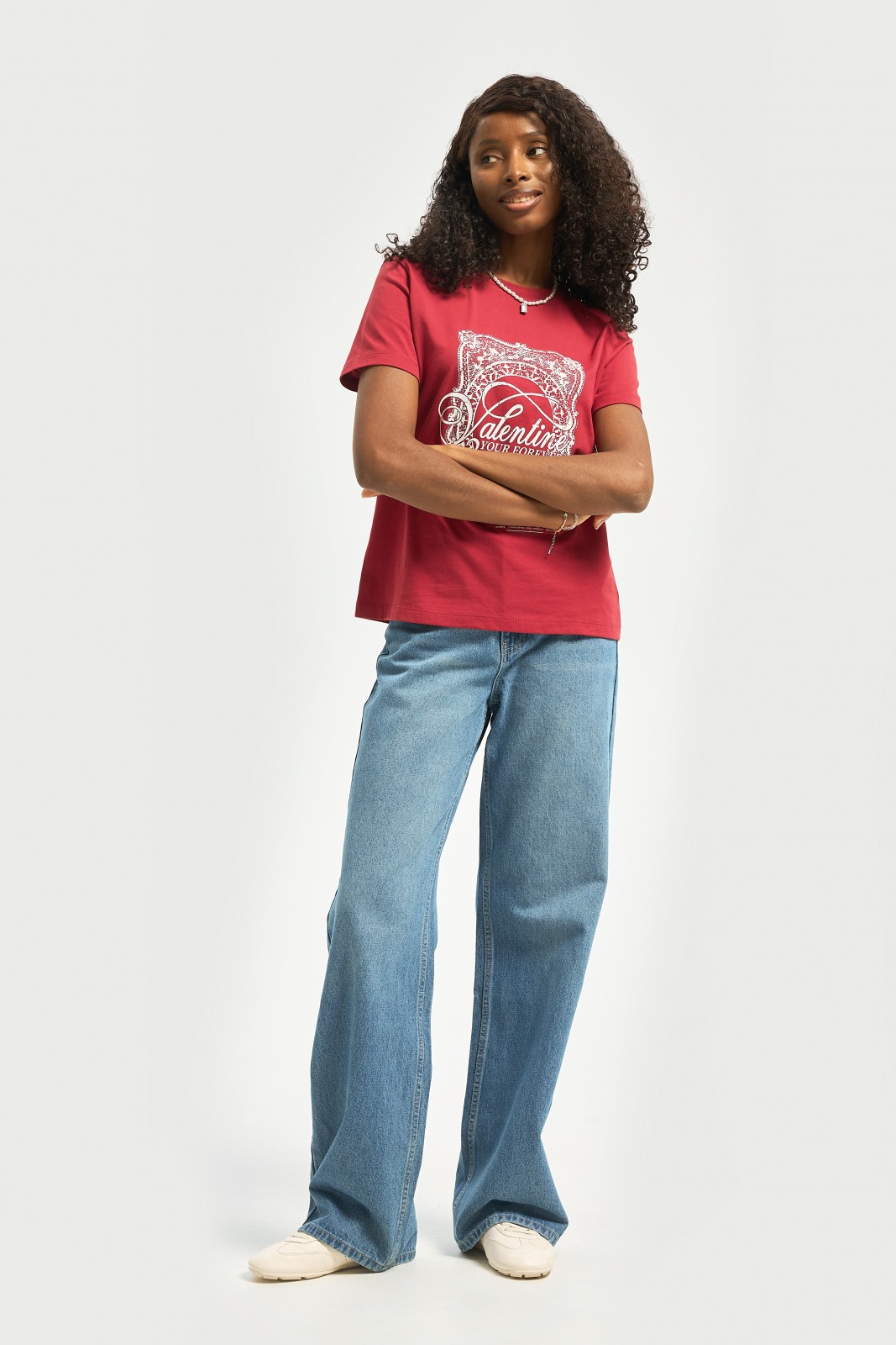 Футболка из хлопка с принтом