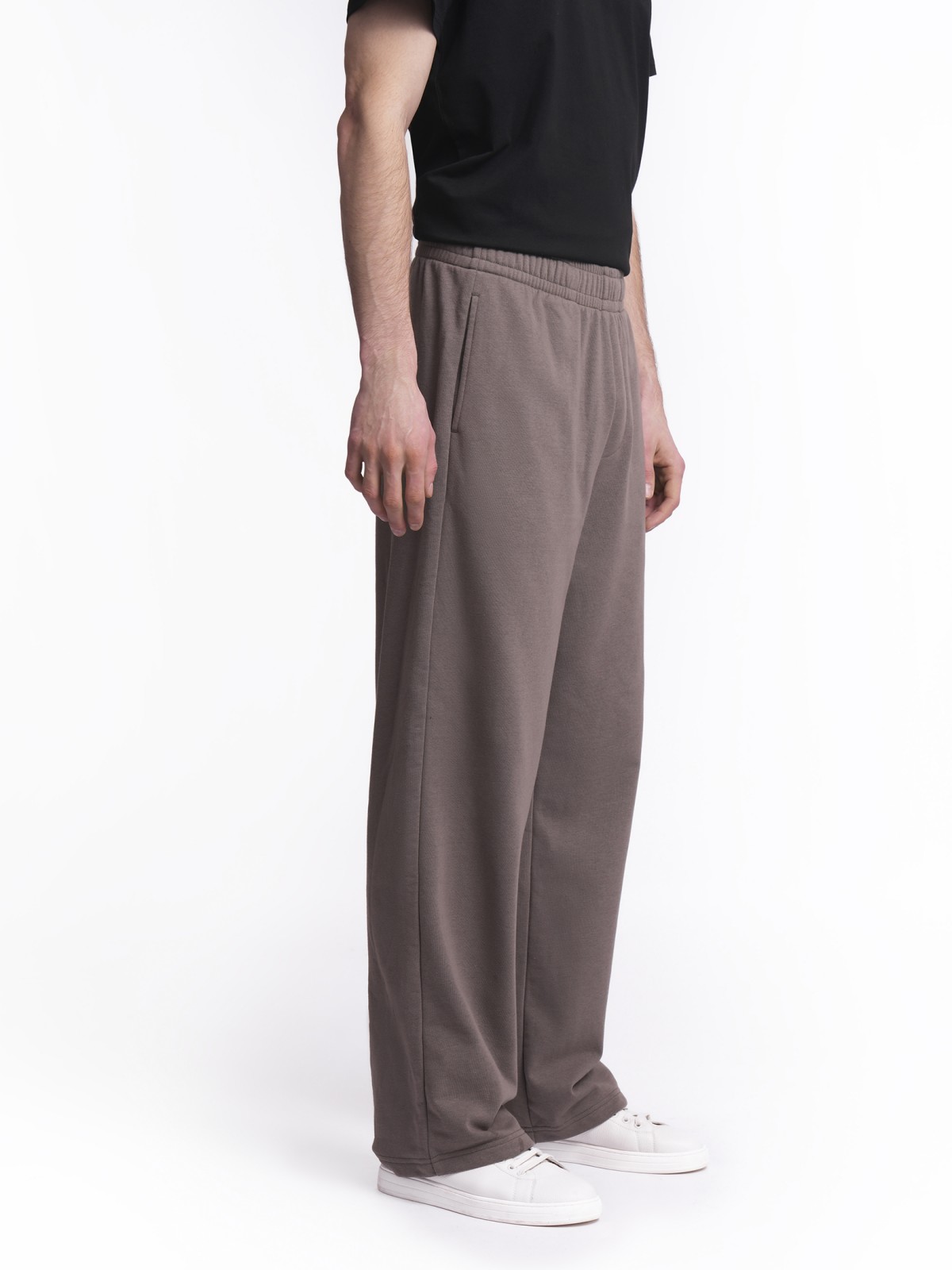 Трикотажные прямые брюки