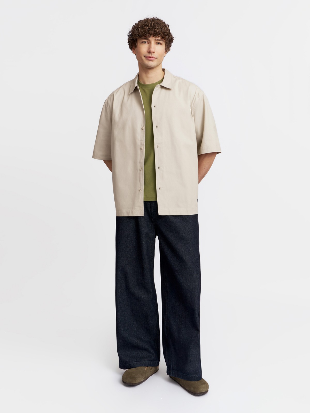 Куртка-рубашка из хлопка с коротким рукавом