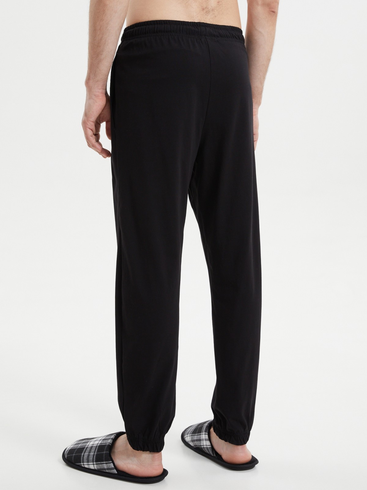 Трикотажные брюки-джоггеры на резинке