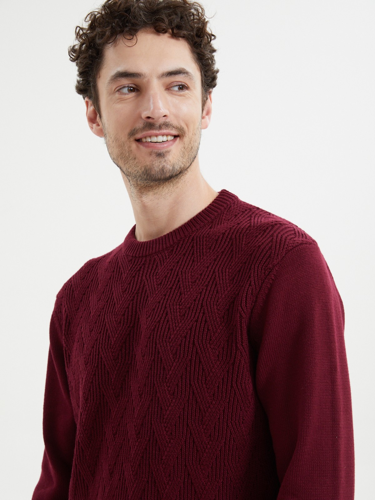 Вязаный джемпер с длинным рукавом