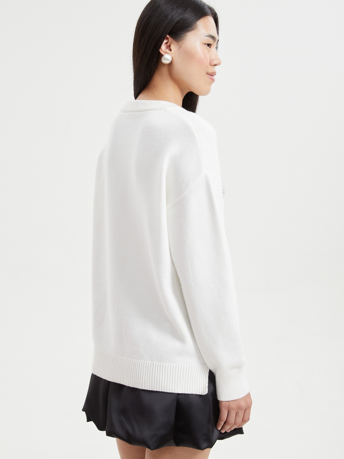 Вязаный джемпер с люрексом