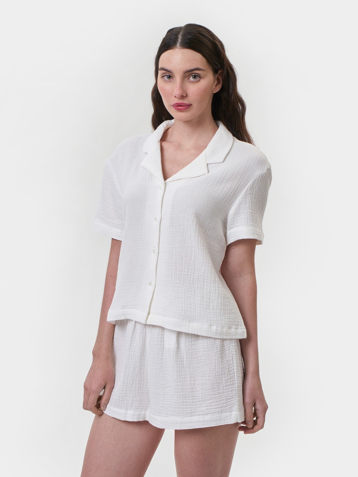 Блузка с короткими рукавами