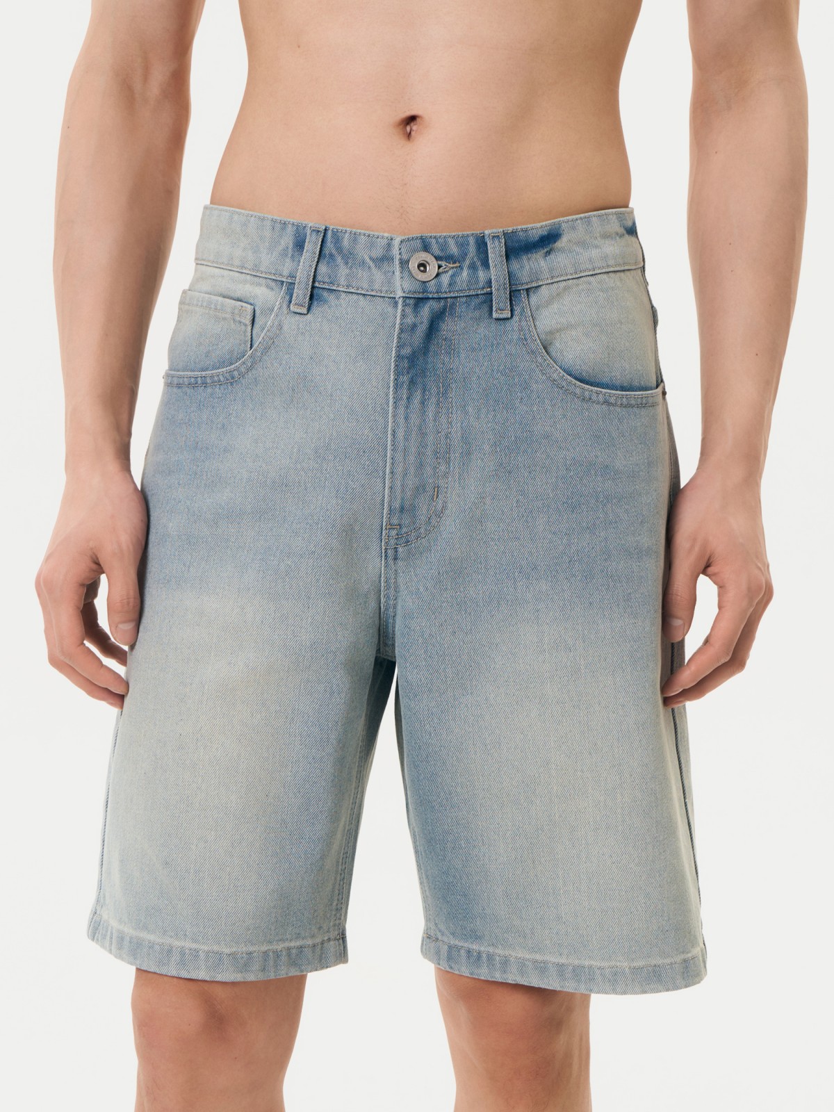 Брюки джинсовые короткие