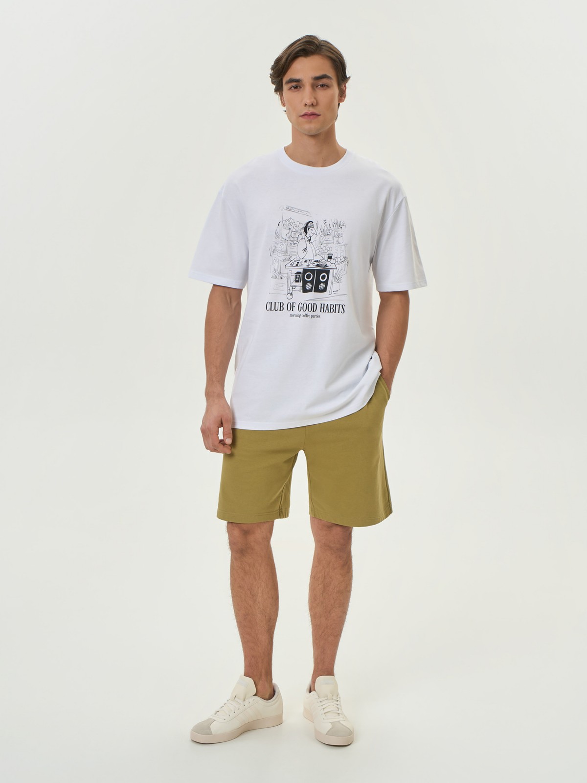 Футболка из хлопка с принтом