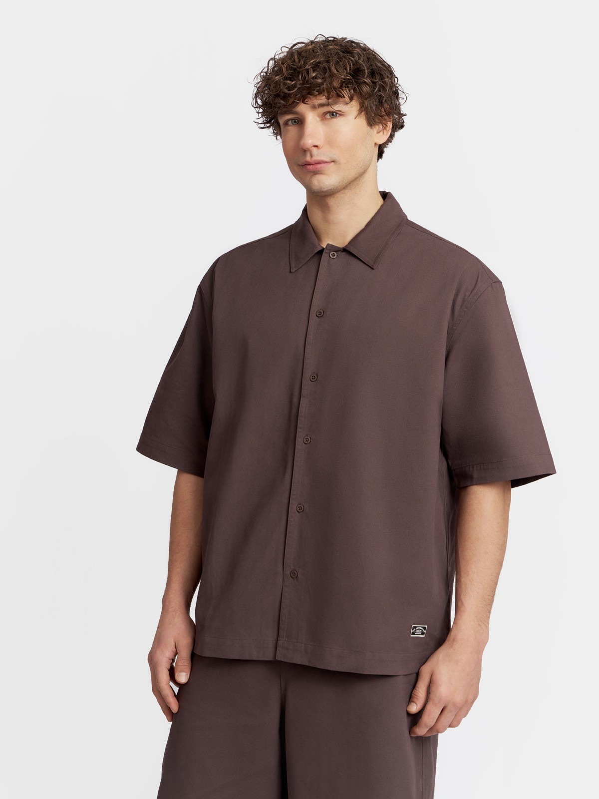 Куртка-рубашка из хлопка с коротким рукавом