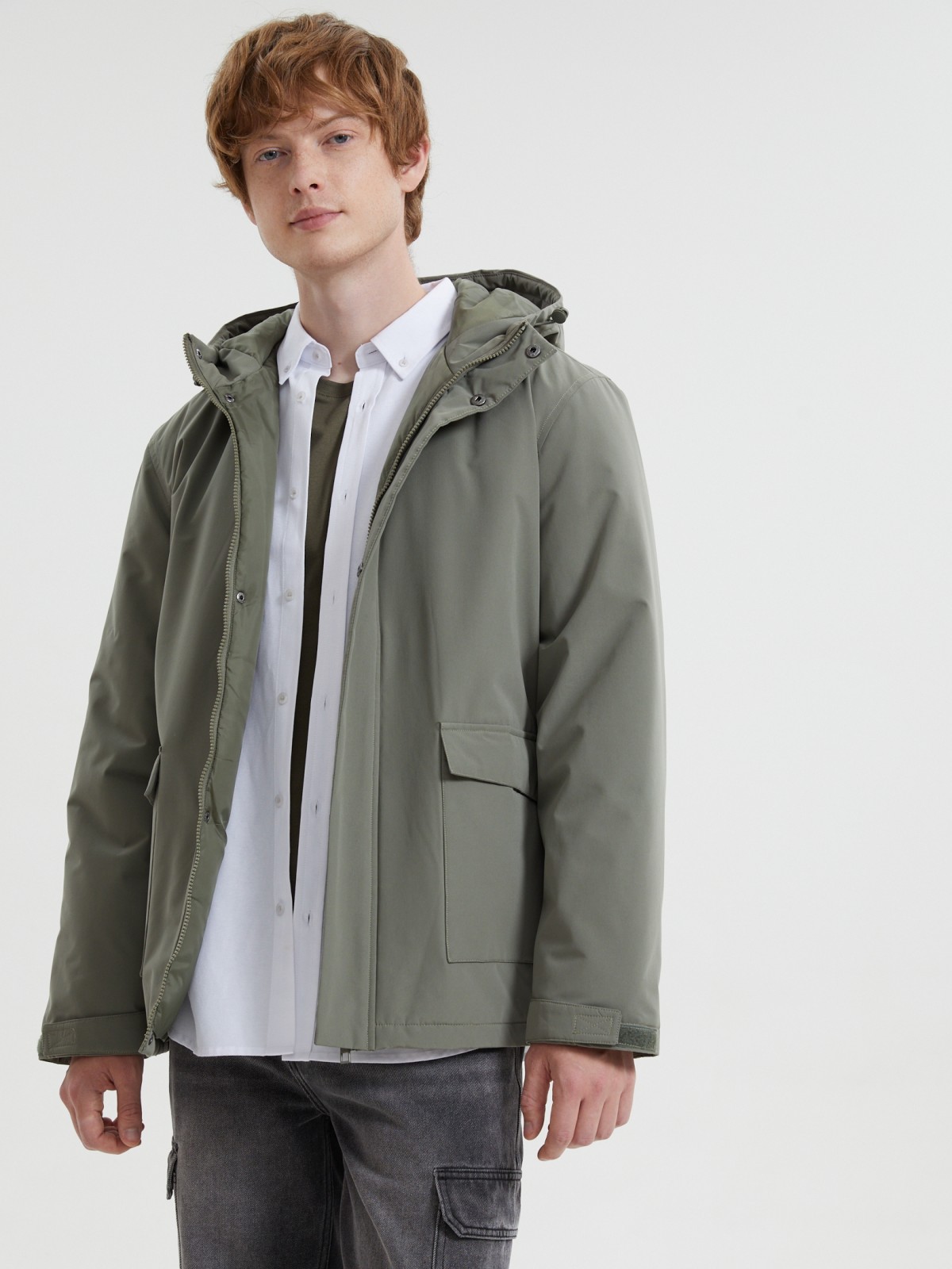 Куртка на синтепоне с капюшоном