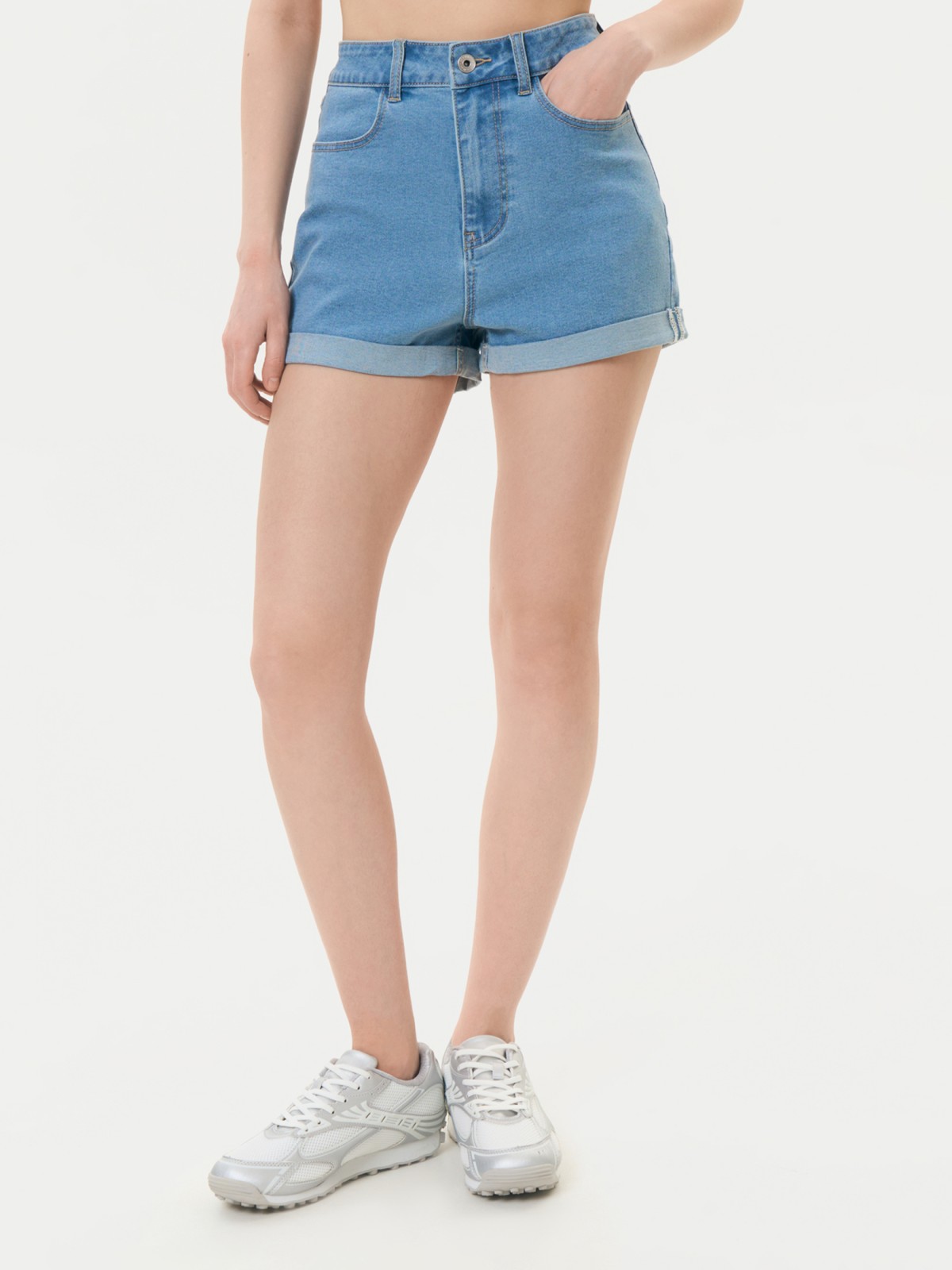 Брюки джинсовые короткие