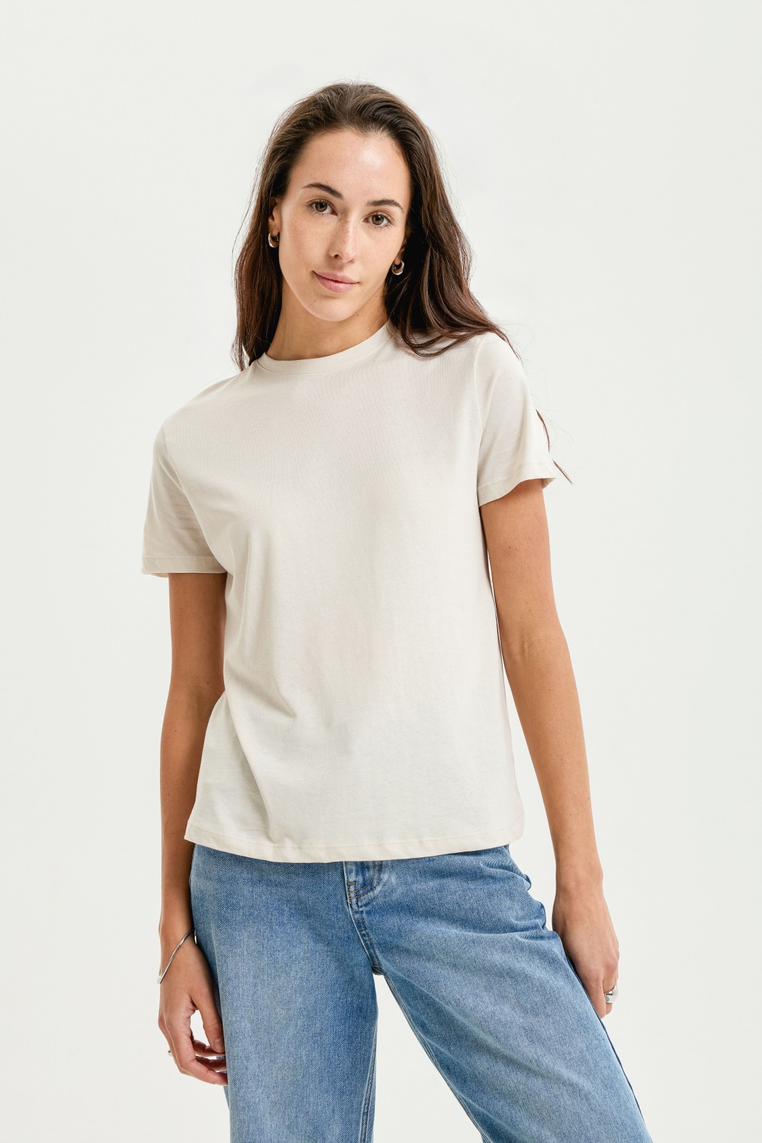 Футболка из хлопка однотонная