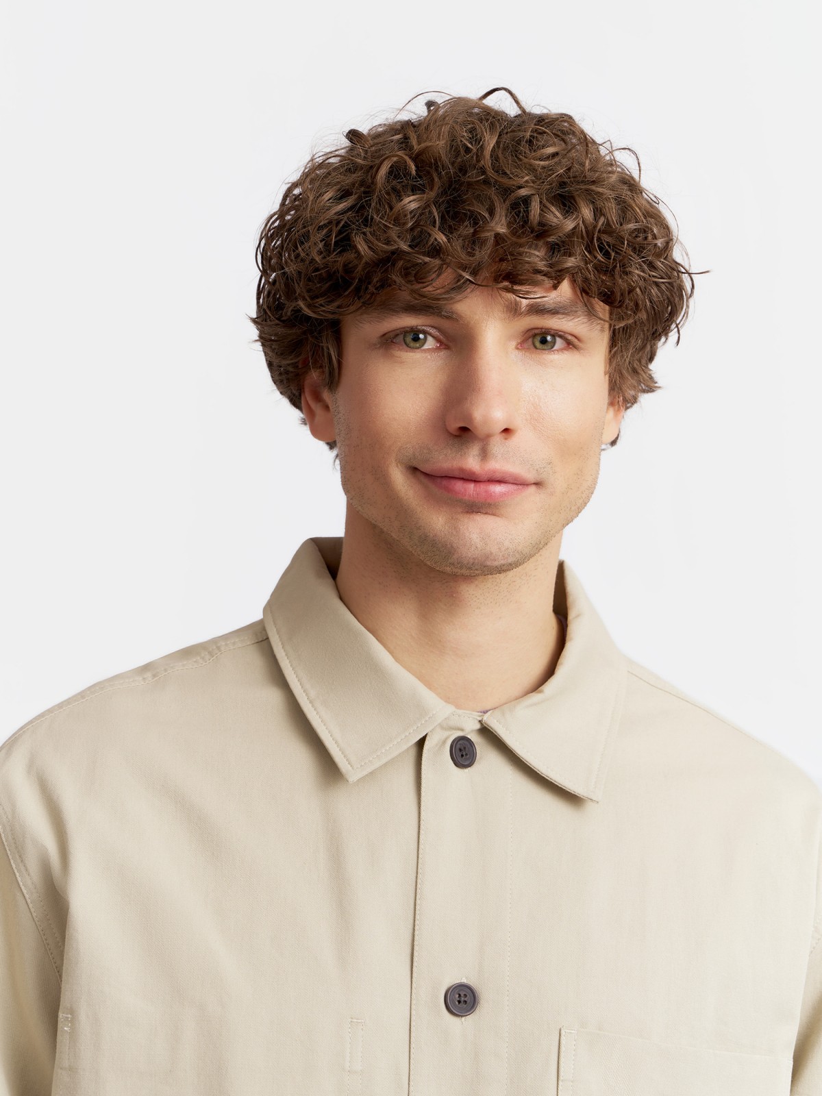 Рубашка из хлопка с карманами