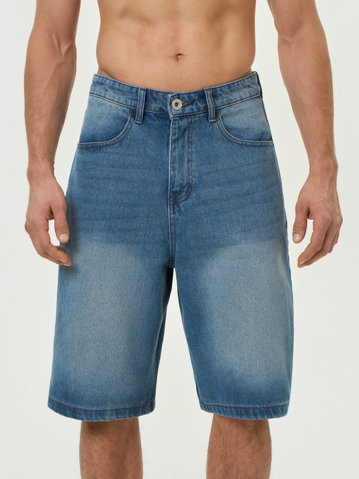 Брюки джинсовые короткие