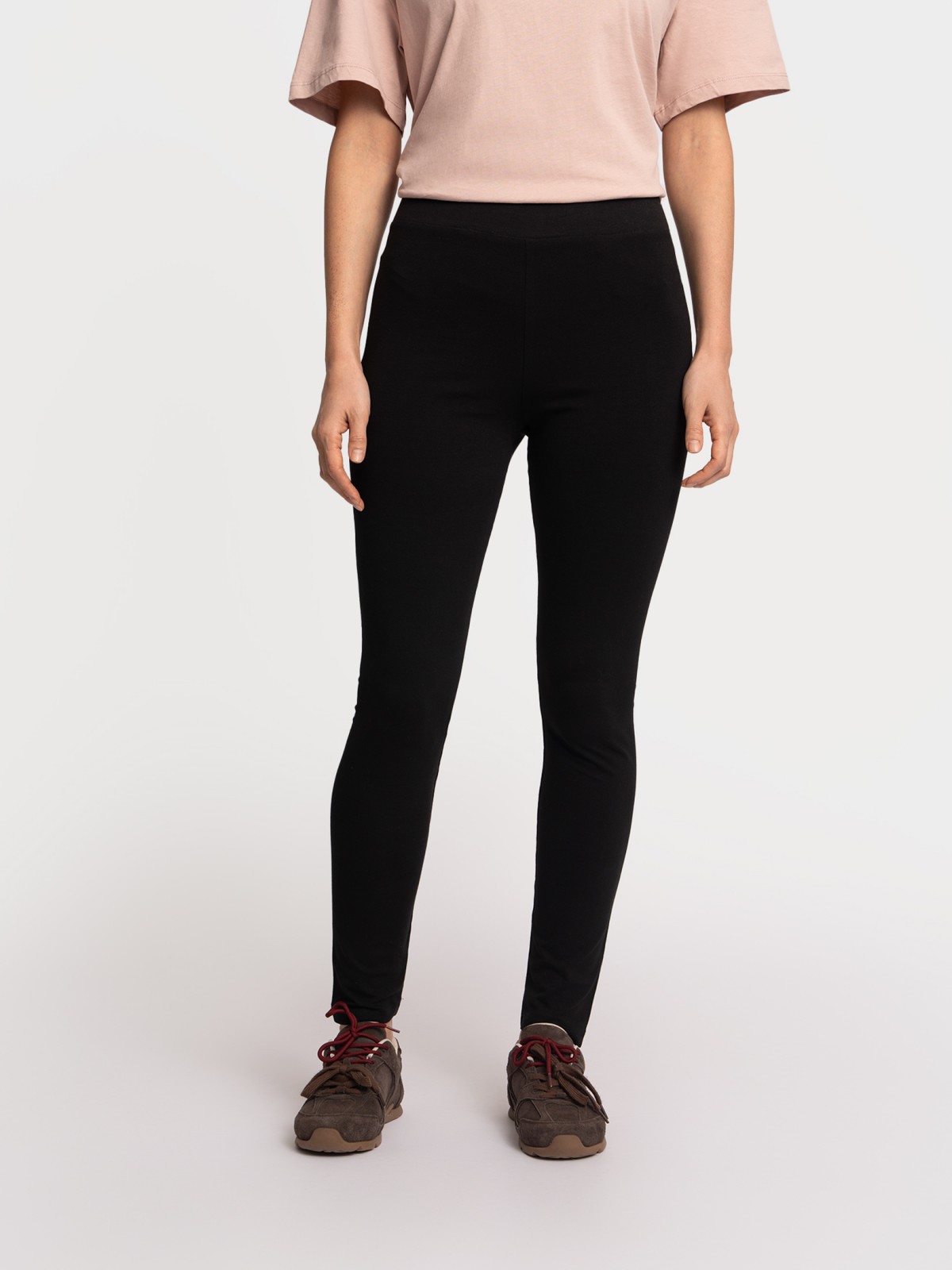 Трикотажные легинсы из хлопка