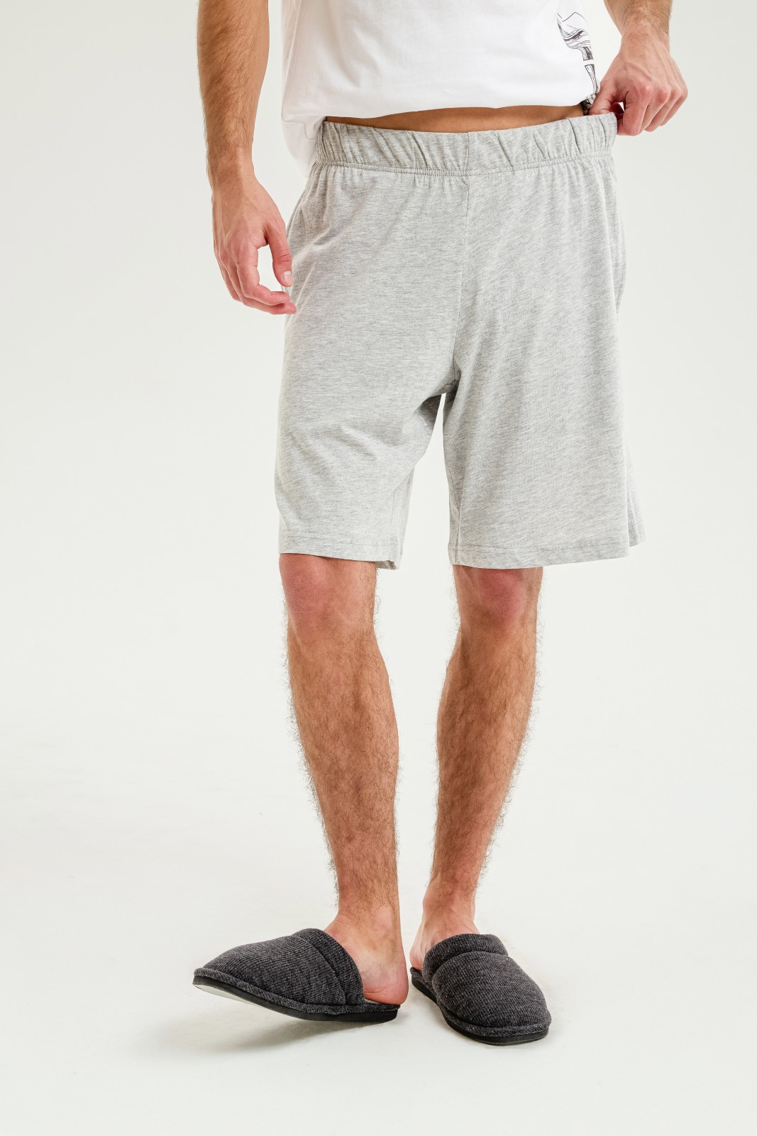 Трикотажные шорты на резинке из хлопка