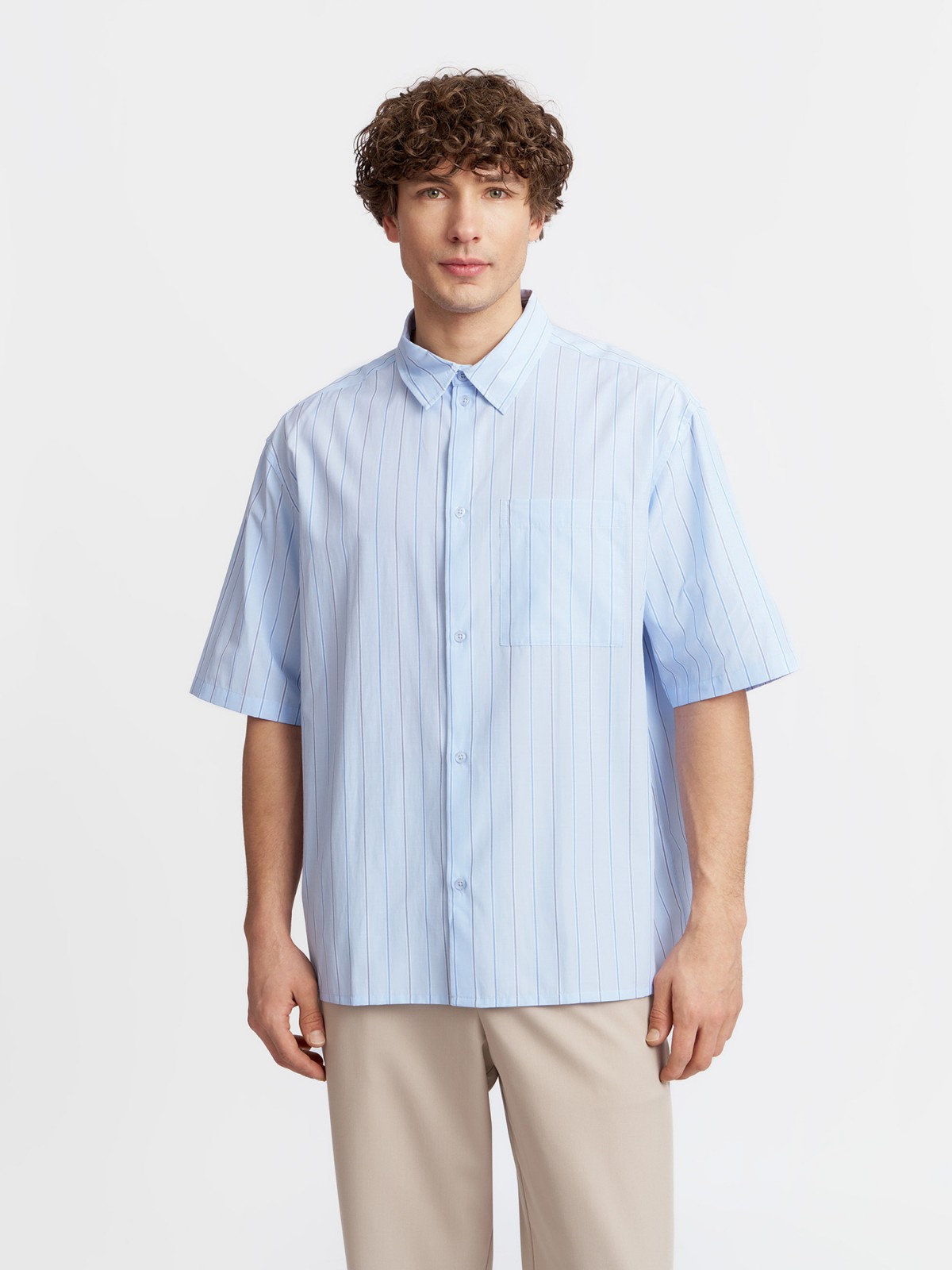 Рубашка с узором в полоску