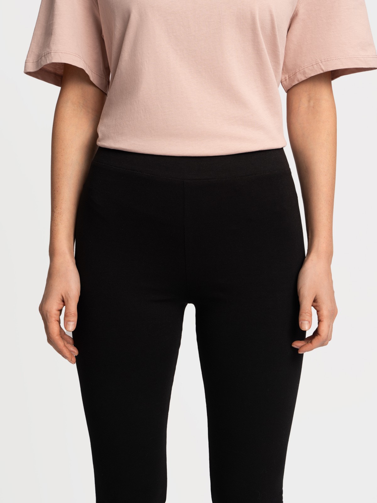 Трикотажные легинсы из хлопка