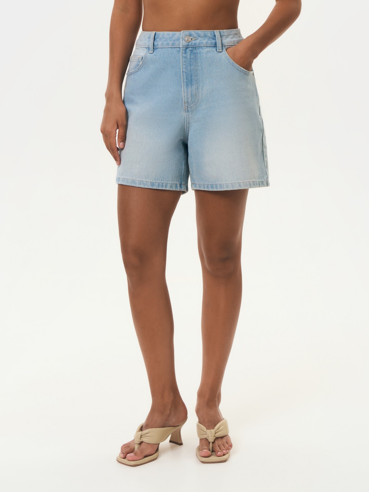 Брюки джинсовые короткие