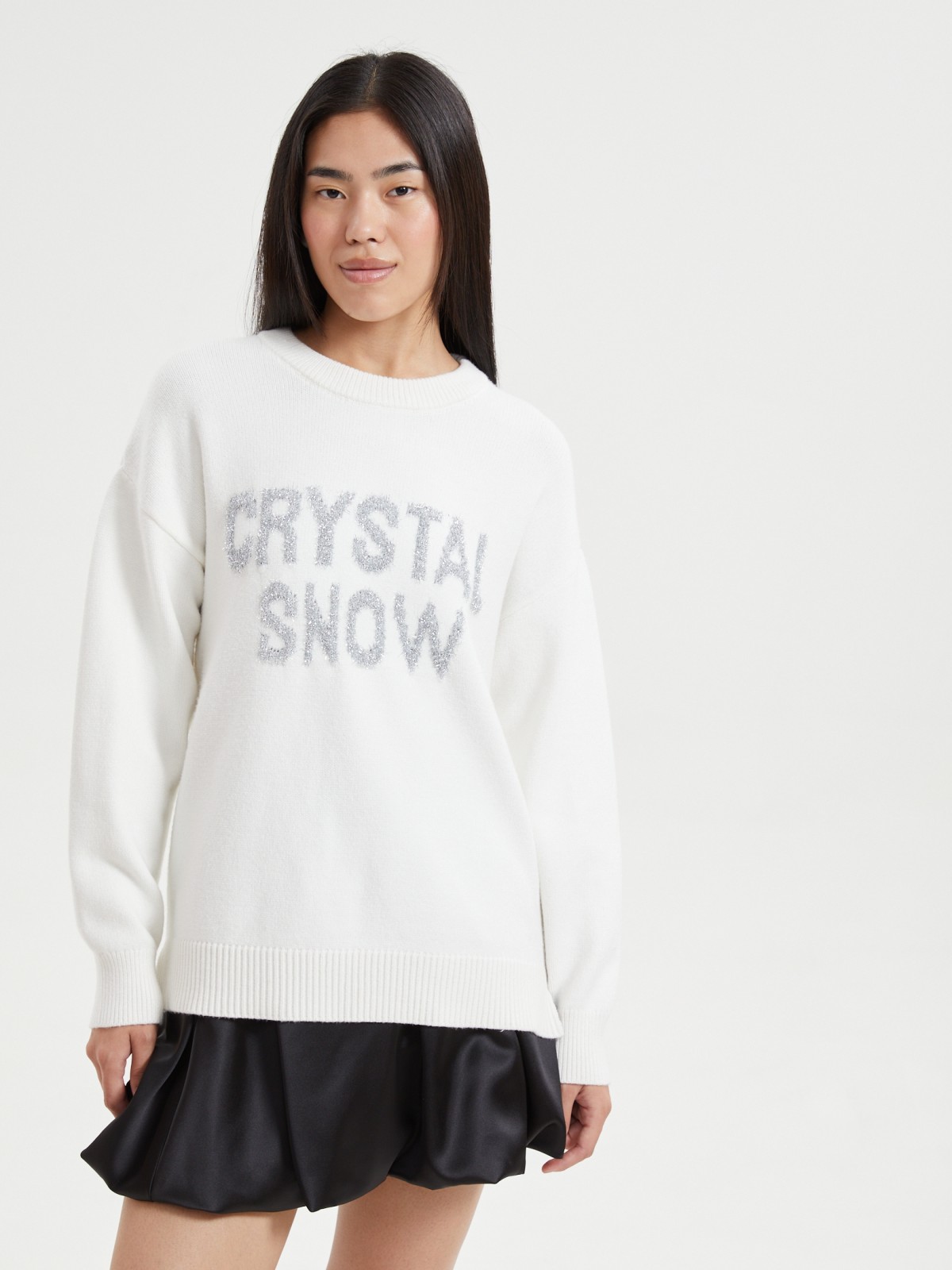 Вязаный джемпер с люрексом