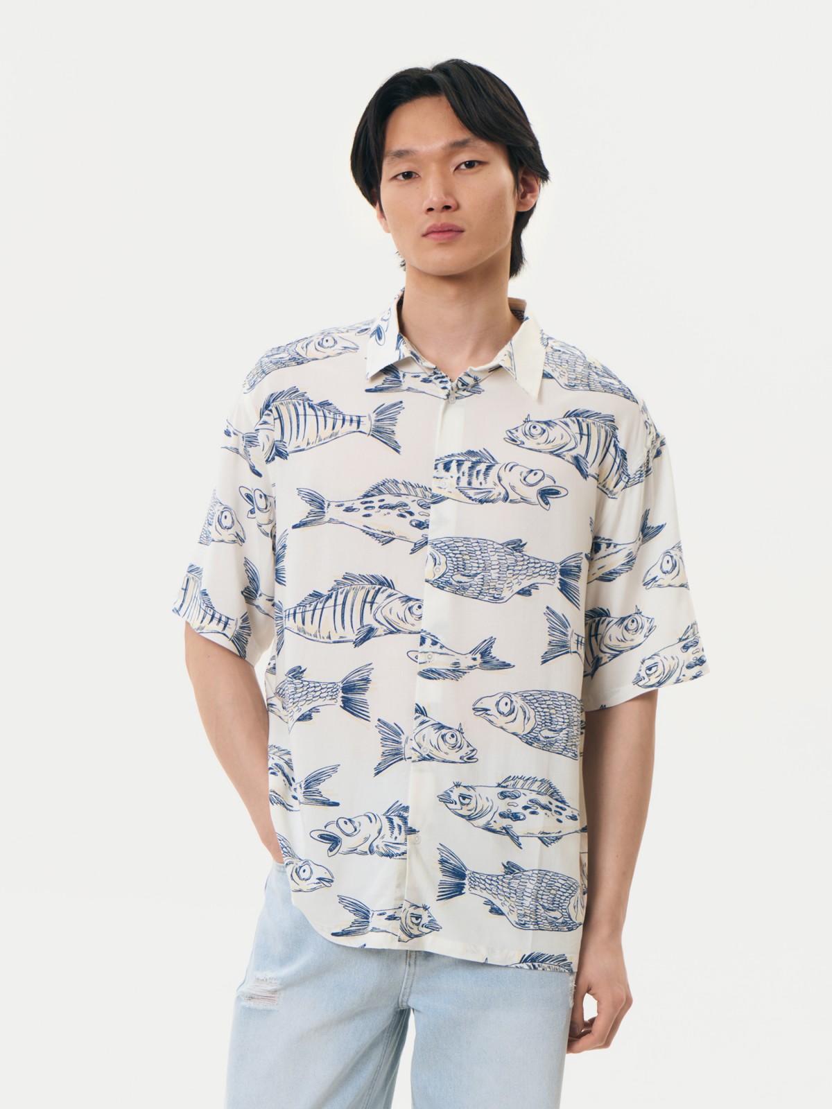 Рубашка с  короткими рукавами