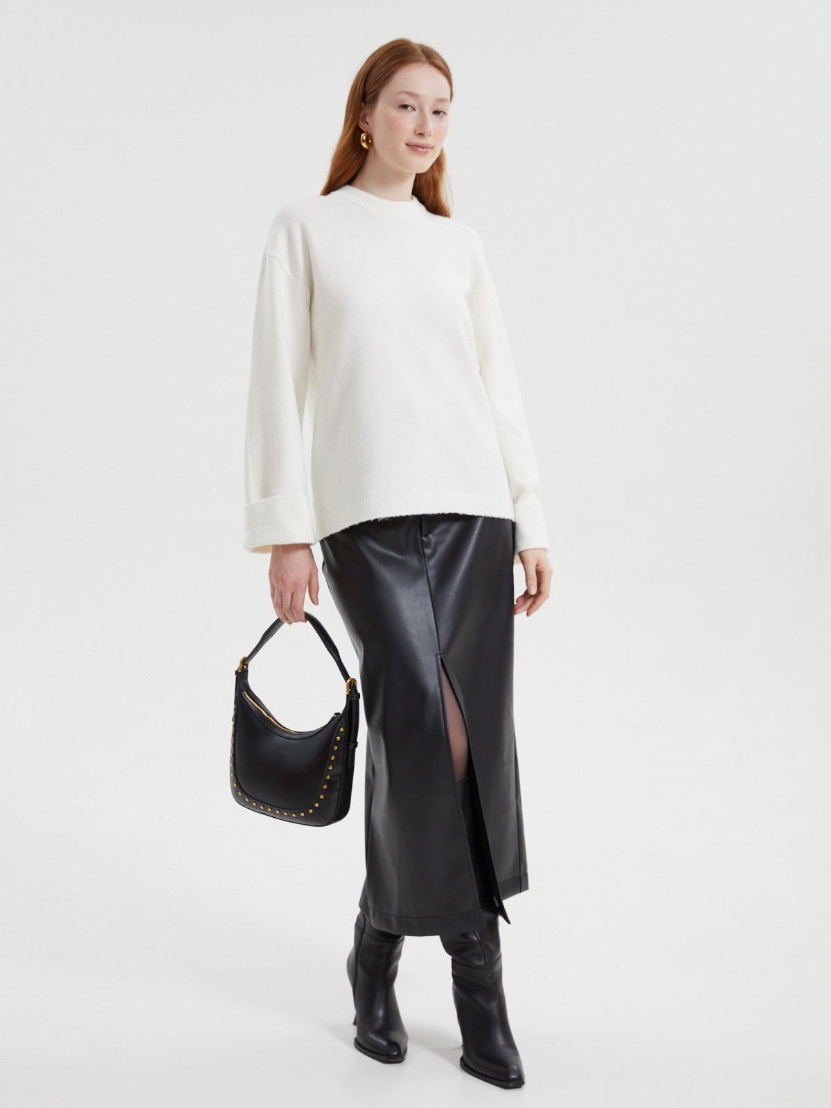 Вязаный джемпер оверсайз