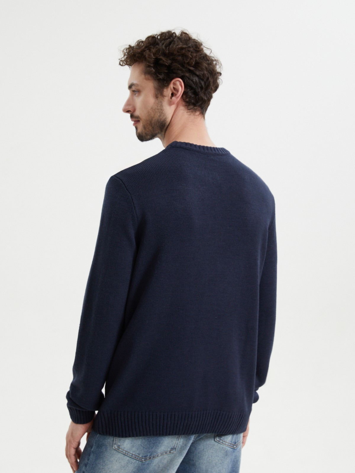 Вязаный джемпер из акрила с узором