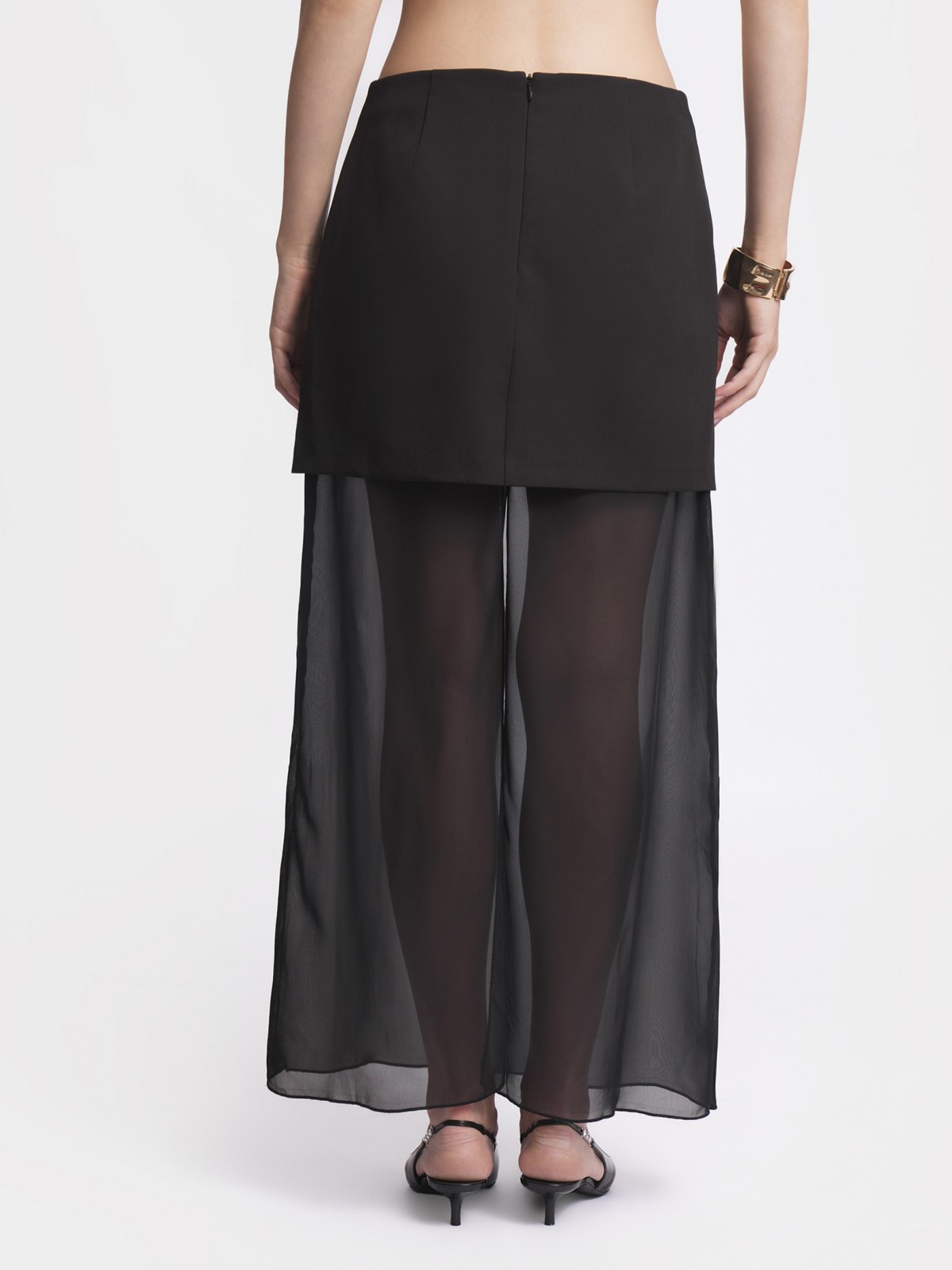 Юбка макси из шифона