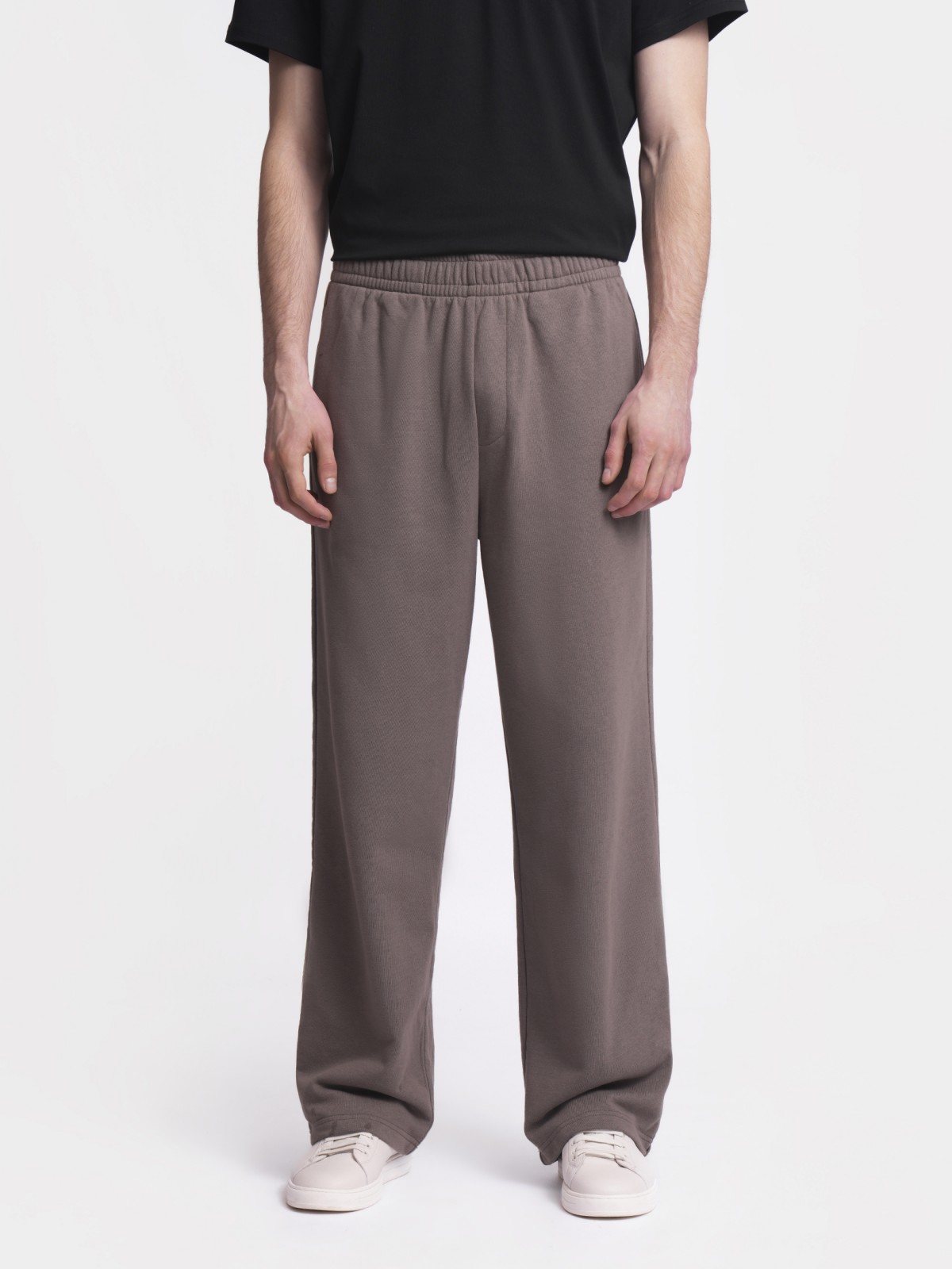 Трикотажные прямые брюки