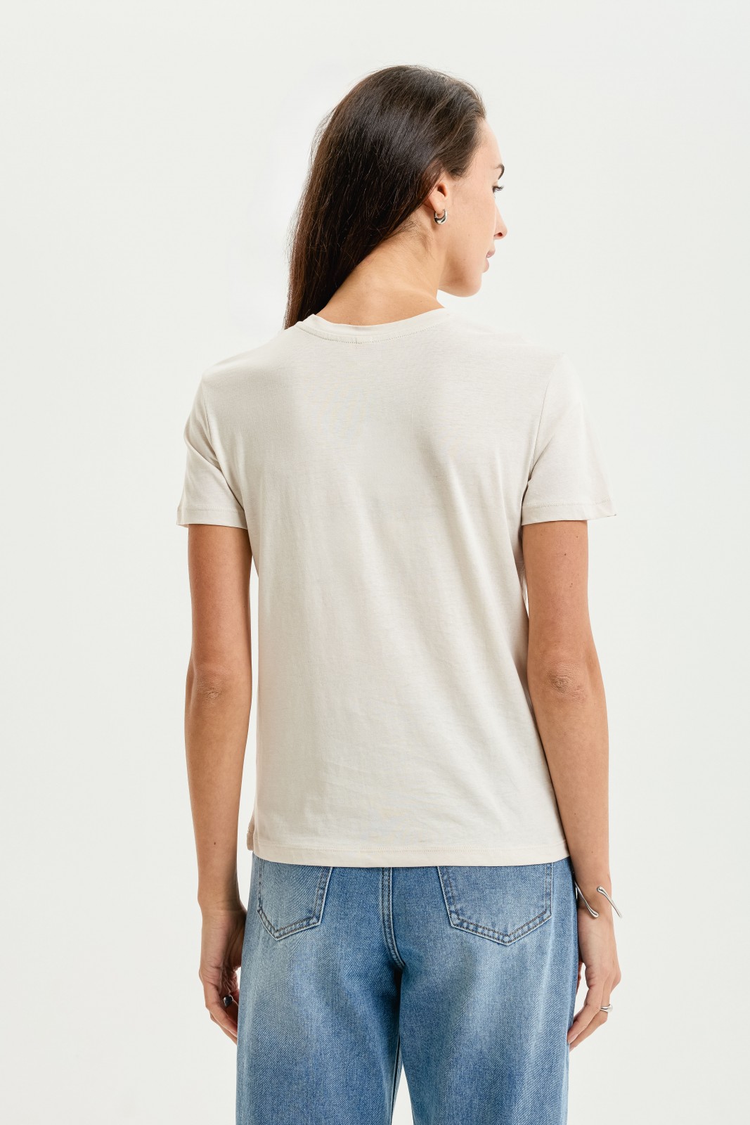 Футболка из хлопка однотонная