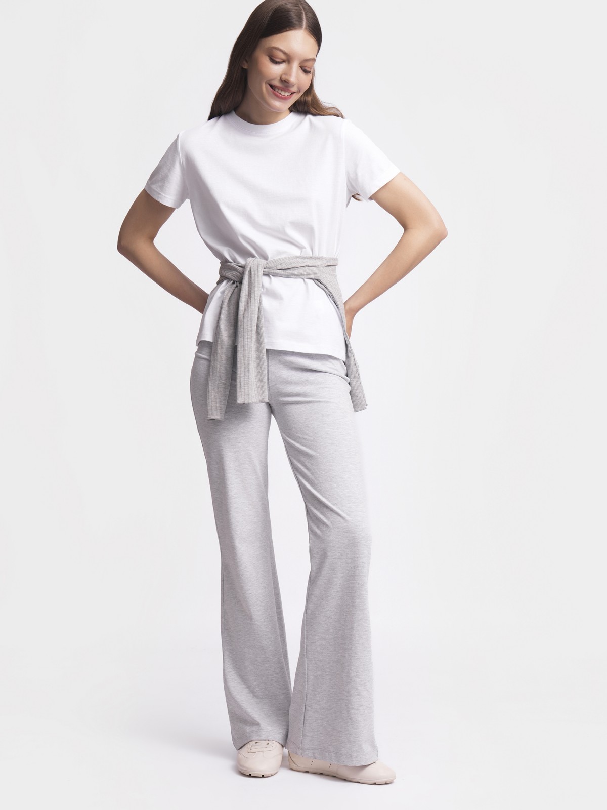 Футболка из хлопка однотонная