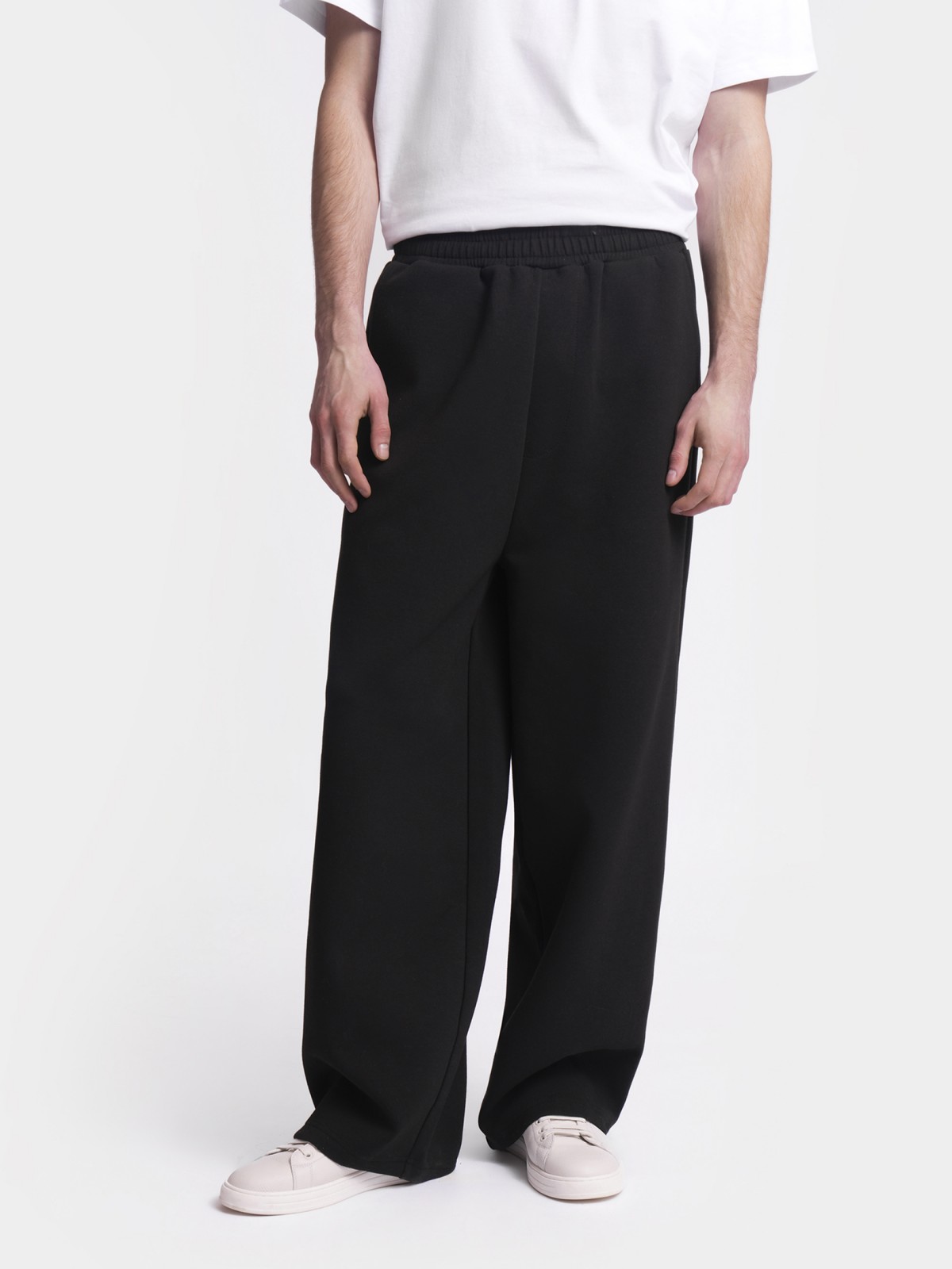 Трикотажные прямые брюки