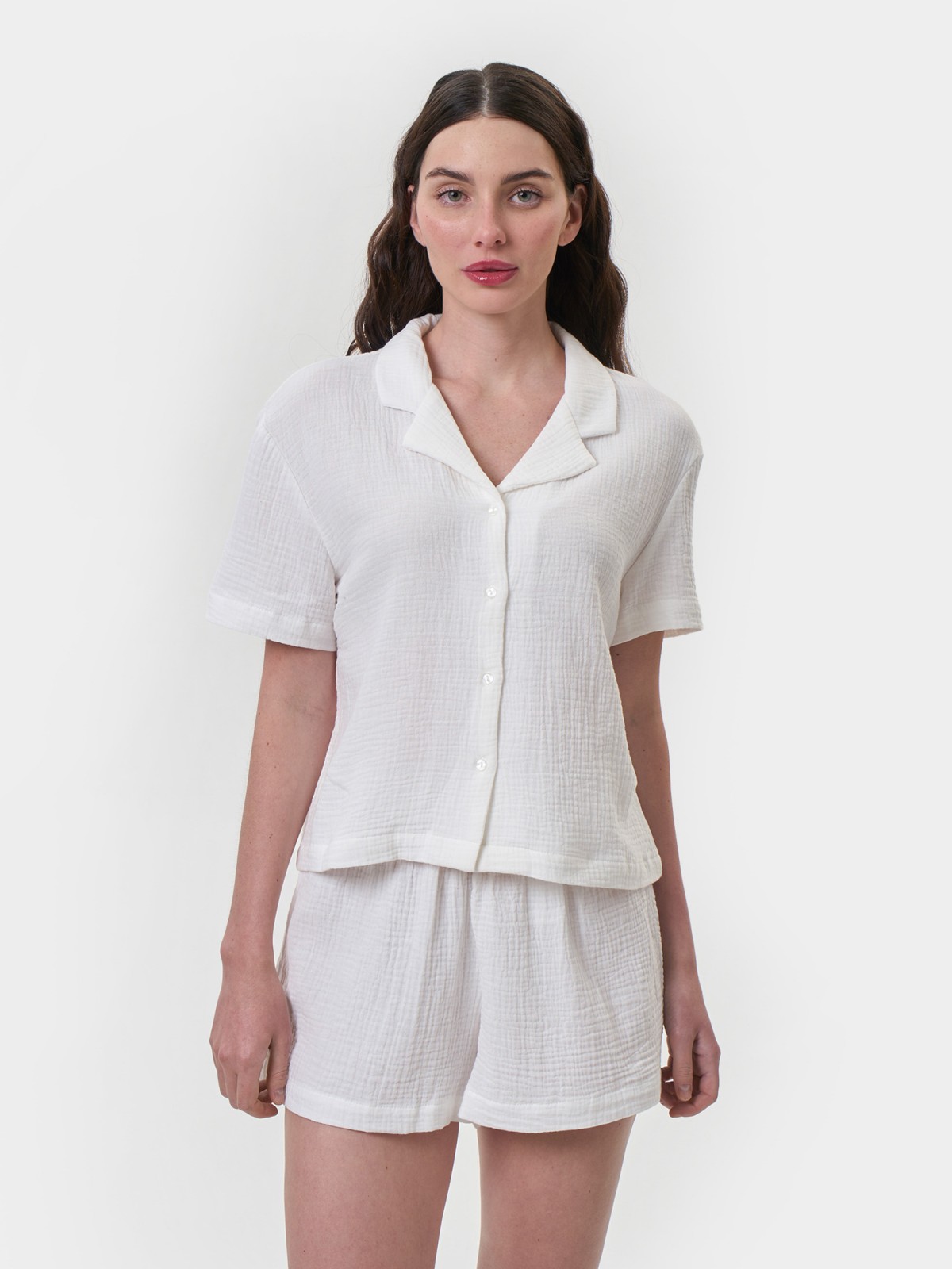 Блузка с короткими рукавами